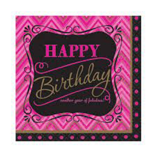 Picture of BORN TO BE FABULOUS NAPKINS 24.7 X 24.7cm X16